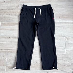 Men’s Polo Ralph Lauren Fleece Sweatpants Black Jogger Sweatpants Large